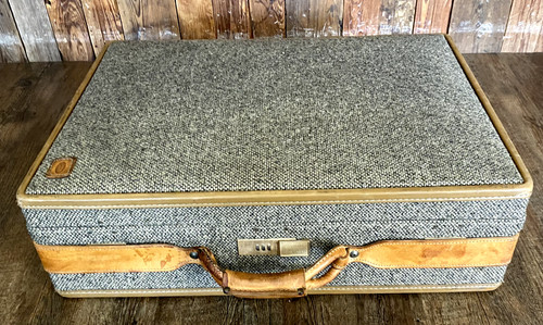 Hartmann luggage tweed leather - tweed,