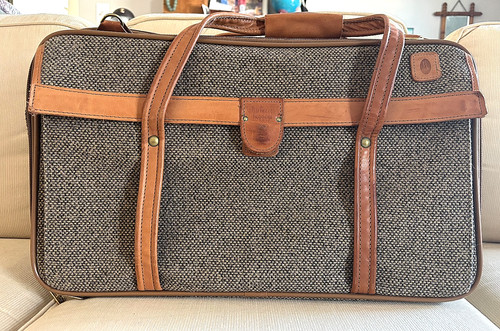Vintage hartmann tweed belting - tweed,