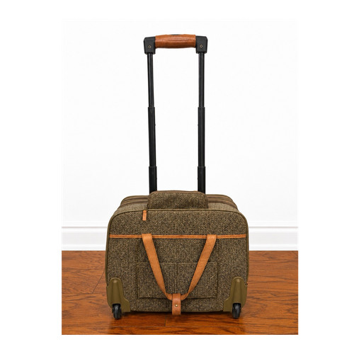 Vintage hartmann tweed leather - hartmann, tweed/leather